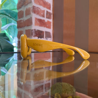 LOEWE LW40099I Yellow Acetate Geometrical Sunglasses