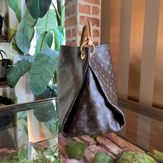 LOUIS VUITTON Artsy Brown Monogram Canvas Hobo Bag
