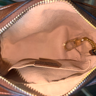 GUCCI Small Ophidia GG Denim Blue Crossbody