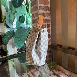 LOUIS VUITTON Graceful PM Damier Azur Canvas Hobo Bag