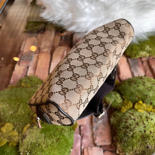 GUCCI Beige GG Monogram Canvas Belt Bag