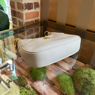 GUCCI Aphrodite Small Beige Goatskin Shoulder Bag