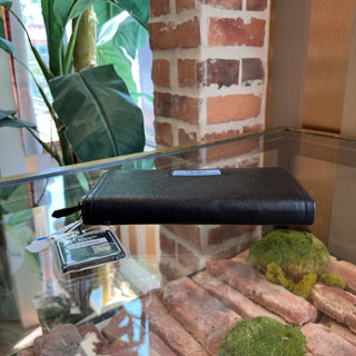 PRADA Long Black Leather Wallet