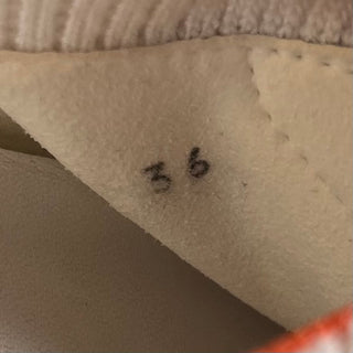 HERMES White/Grey Knit Crew H Logo Sneakers SZ 38 (US 8)