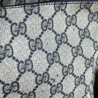 GUCCI Vintage Foldable Black GG Monogram Canvas Duffle Bag Pouch