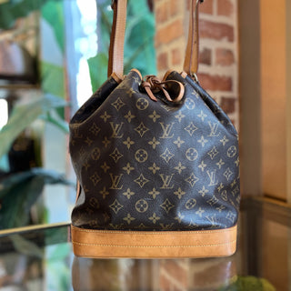 LOUIS VUITTON Noe Brown Monogram Canvas Vintage Bucket Bag