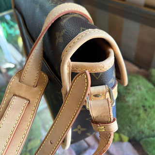 LOUIS VUITTON Diane Vintage Brown Monogram Canvas Crossbody Bag