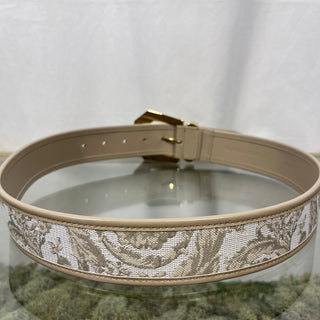 VERSACE  Heritage Barocco Jacquard Beige Belt 75/30