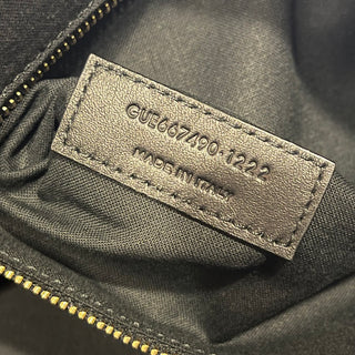 SAINT LAURENT Le Raffia Naturel Raffia Shoulder Bag