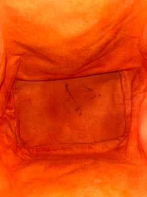 LOUIS VUITTON Orange Epi Leather Noe Bucket Bag - 14"x10"