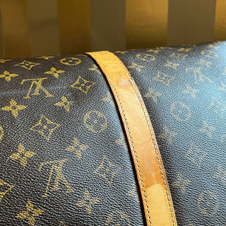 LOUIS VUITTON Keepall Bandouliere 60 Brown Monogram Canvas Duffel Bag