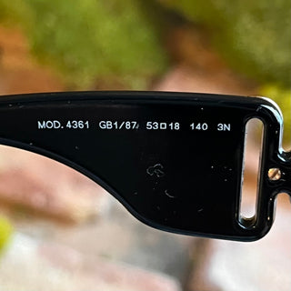 VERSACE MOD 4361 GB1/87 Black Acetate Square Sunglasses