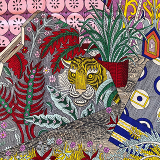 HERMES Mulitcolor Acte III Scene I La Clairiere Cashmere Shawl