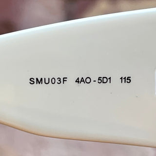 MIU MIU SMU03F White Oversized Shield Acetate Sunglasses