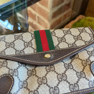 GUCCI Vintage GG Supreme Canvas Cosmetic Bag
