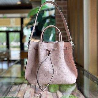 LOUIS VUITTON Girolata Magnolia Monogram Mahina Bucket Bag