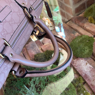 GUCCI Boston Joy Medium Winter Rose Guccissima Satchel