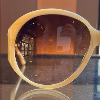 GUCCI GG 2927/S/STRASS Beige Acetate Round Sunglasses