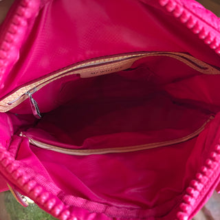 MZ WALLACE Quilted Pink Nylon Crossbody