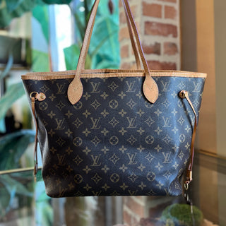 LOUIS VUITTON Neverfull MM Brown Monogram Canvas Tote