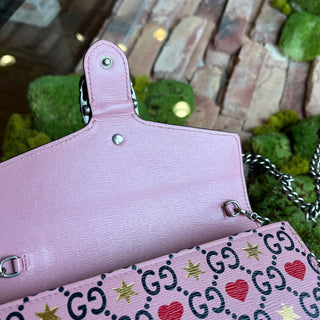 GUCCI Mini Dionysus Wallet on Chain Pink Valentine's Day Exclusive Crossbody