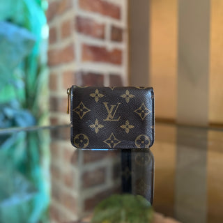 LOUIS VUITTON Monogram Brown Coated Canvas Zippy Coin Purse