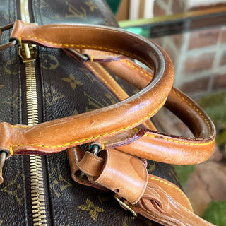LOUIS VUITTON Keepall Bandouliere 55 Monogram Brown Canvas Duffel
