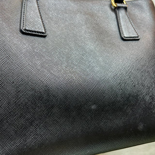 PRADA Medium Black Saffiano Lux Tote Bag