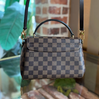 LOUIS VUITTON Croisette Damier Ebene Top Handle Bag