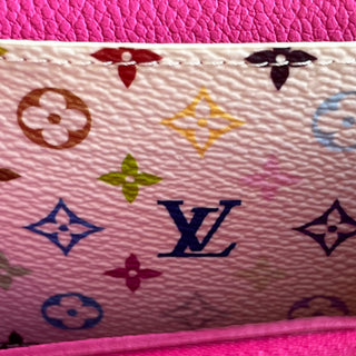 LOUIS VUITTON Pink Murikami Rosalie Wallet
