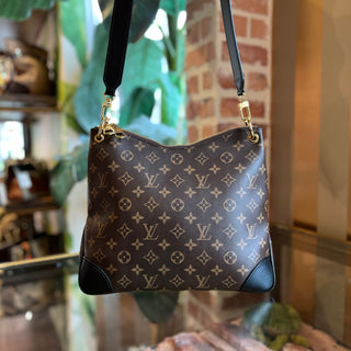 LOUIS VUITTON Odeon Noir Damier Ebene Canvas Crossbody Bag