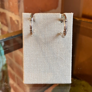 JOHN HARDY Sterling Silver Bamboo Hoop Earrings