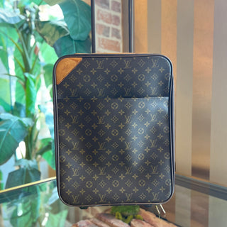 LOUIS VUITTON Pegase 50 Brown Monogram Canvas Suitcase