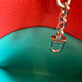 TIFFANY & CO. Return to Tiffany Heart Red Leather Tote Bag