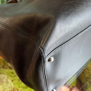 CHANEL Cerf Executive Black Caviar Leather Tote