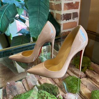 CHRISTIAN LOUBOUTIN So Kate Nude Patent Leather 39