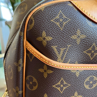 LOUIS VUITTON Deauville Brown Monogram Canvas Satchel