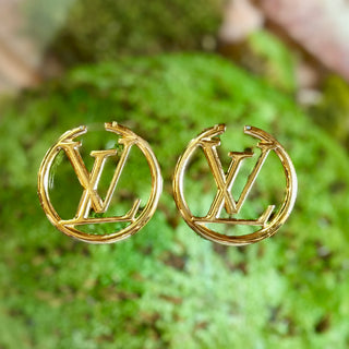 LOUIS VUITTON Louise Hoop GM Earrings