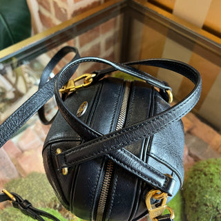 GUCCI Basketball Mini Black Water Buffalo Leather Tifosa Crossbody Bag
