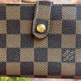 LOUIS VUITTON Damier Ebene French Purse Wallet