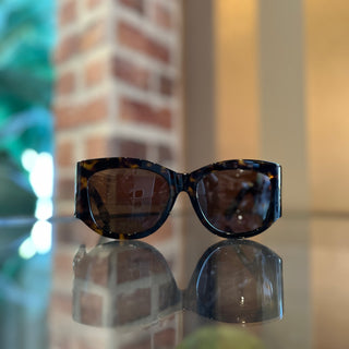 DIOR DiorNuit S1F Tortoise Shell Acetate Square Sunglasses