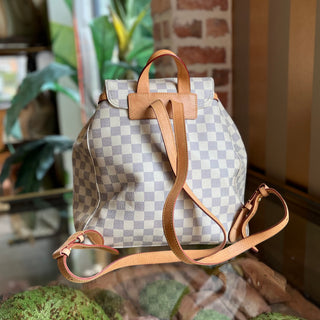 LOUIS VUITTON Sperone Damier Azur Canvas Backpack Bag