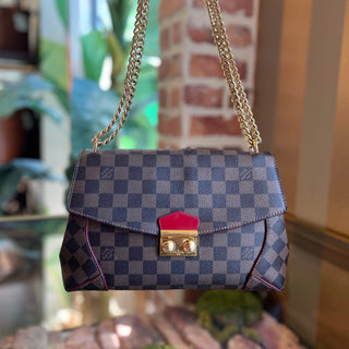 LOUIS VUITTON Caissa Damier Ebene Canvas Shoulder Bag