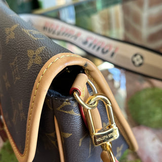 LOUIS VUITTON Diane Brown Monogram Canvas Shoulder Bag