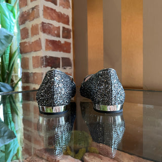 MIU MIU Silver Sequin Flats SZ 36 (US 6)