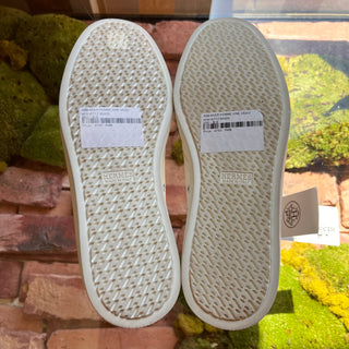 HERMES Blanc One Veau Sneakers SZ 40 (US 10)