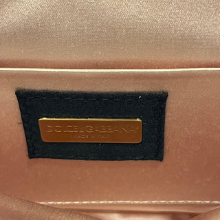DOLCE&GABBANA Borsa Da Sera Pizzo Black Satin Evening Bag