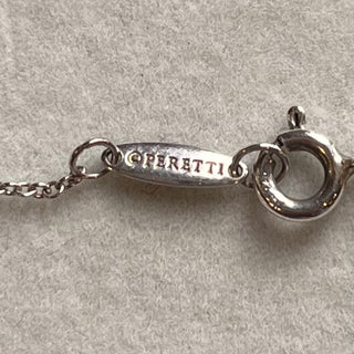 TIFFANY&CO Single Diamond Pendant Sterling Silver Necklace