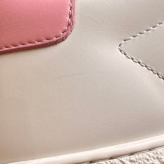 GUCCI Ace White Leather Perforated GG Sneakers SZ 38.5 (US 8.5)
