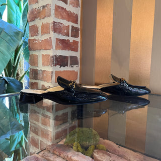 PRADA Black Patent Leather Slip On Loafers SZ 36 (US 6)